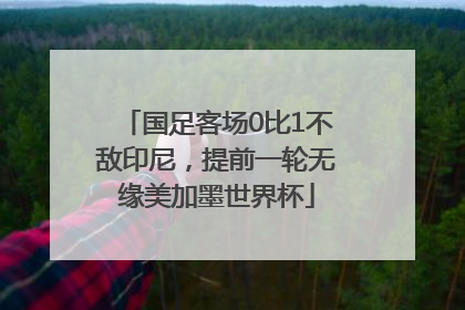 国足客场0比1不敌印尼，提前一轮无缘美加墨世界杯