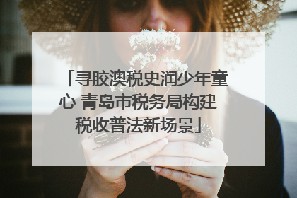 寻胶澳税史润少年童心 青岛市税务局构建税收普法新场景