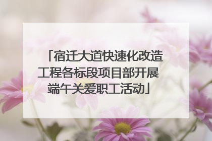 宿迁大道快速化改造工程各标段项目部开展端午关爱职工活动