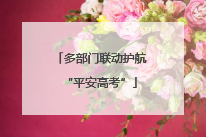 多部门联动护航“平安高考”
