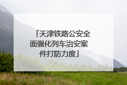 天津铁路公安全面强化列车治安案件打防力度