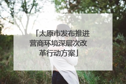 太原市发布推进营商环境深层次改革行动方案