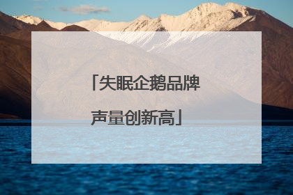 失眠企鹅品牌声量创新高