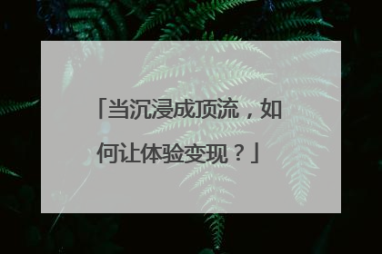 当沉浸成顶流，如何让体验变现？