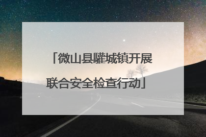 微山县驩城镇开展联合安全检查行动