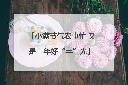 小满节气农事忙 又是一年好“丰”光