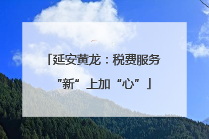 延安黄龙：税费服务“新”上加“心”