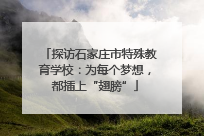 探访石家庄市特殊教育学校：为每个梦想，都插上“翅膀”