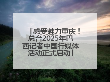 感受魅力重庆！总台2025年巴西记者中国行媒体活动正式启动