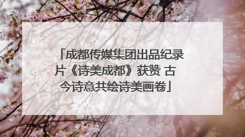 成都传媒集团出品纪录片《诗美成都》获赞 古今诗意共绘诗美画卷