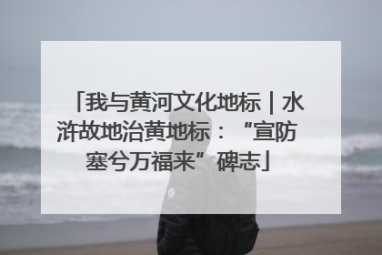 我与黄河文化地标｜水浒故地治黄地标：“宣防塞兮万福来”碑志