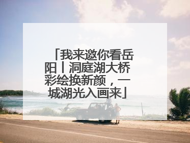 我来邀你看岳阳丨洞庭湖大桥彩绘换新颜，一城湖光入画来