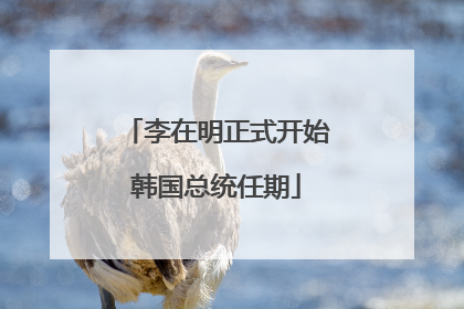 李在明正式开始韩国总统任期