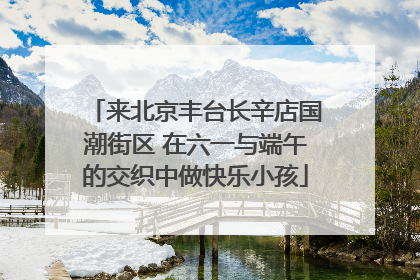 来北京丰台长辛店国潮街区 在六一与端午的交织中做快乐小孩