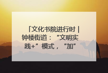文化书院进行时｜钟楼街道：“文明实践+”模式，“加”出百姓幸福感