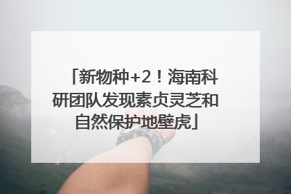 新物种+2！海南科研团队发现素贞灵芝和自然保护地壁虎