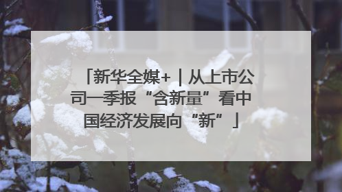 新华全媒+｜从上市公司一季报“含新量”看中国经济发展向“新”