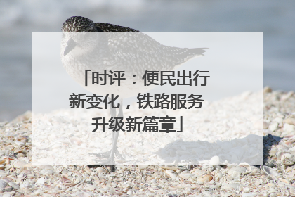 时评：便民出行新变化，铁路服务升级新篇章