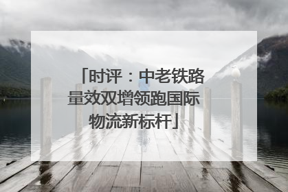 时评：中老铁路量效双增领跑国际物流新标杆