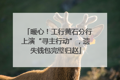 暖心！工行黄石分行上演“寻主行动”，遗失钱包完璧归赵