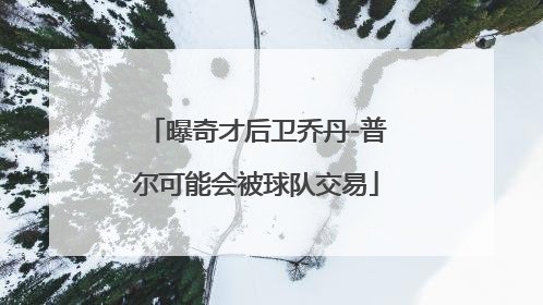 曝奇才后卫乔丹-普尔可能会被球队交易
