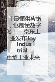 最懂供应链，也最懂数字化——京东工业发布Joy Industrial 重塑工业未来