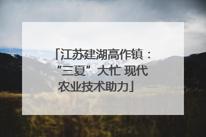 江苏建湖高作镇：“三夏”大忙 现代农业技术助力