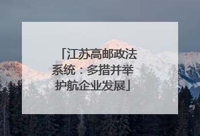 江苏高邮政法系统：多措并举护航企业发展