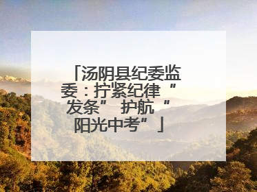 汤阴县纪委监委：拧紧纪律“发条” 护航“阳光中考”