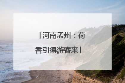 河南孟州：荷香引得游客来