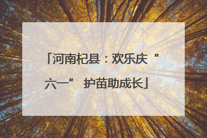河南杞县：欢乐庆“六一” 护苗助成长