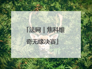 法网｜焦科维奇无缘决赛