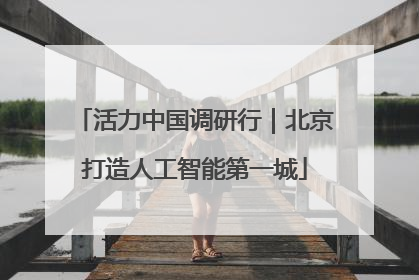 活力中国调研行｜北京打造人工智能第一城