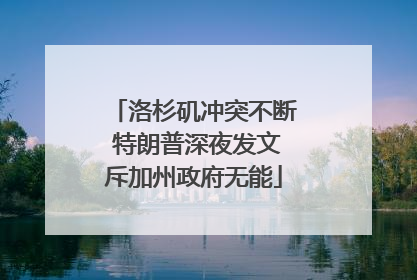 洛杉矶冲突不断 特朗普深夜发文斥加州政府无能