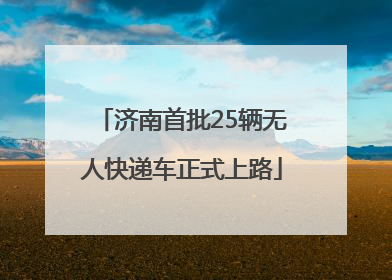 济南首批25辆无人快递车正式上路