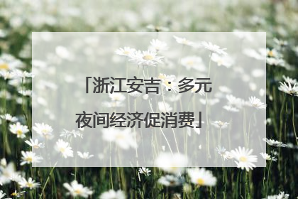 浙江安吉：多元夜间经济促消费