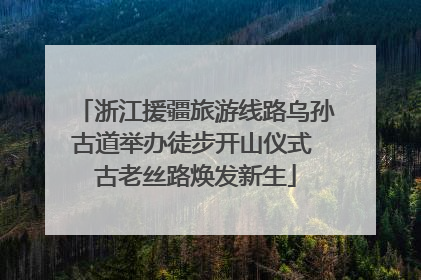 浙江援疆旅游线路乌孙古道举办徒步开山仪式 古老丝路焕发新生