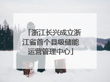浙江长兴成立浙江省首个县级储能运营管理中心