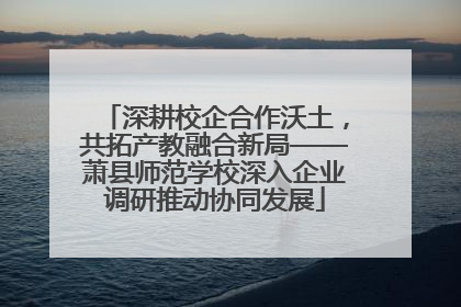 深耕校企合作沃土，共拓产教融合新局——萧县师范学校深入企业调研推动协同发展