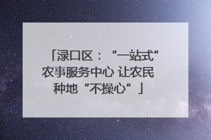 渌口区：“一站式”农事服务中心 让农民种地“不操心”