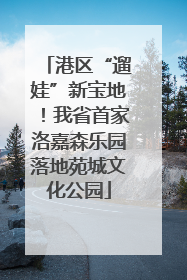 港区“遛娃”新宝地！我省首家洛嘉森乐园落地苑城文化公园