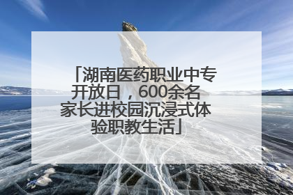 湖南医药职业中专开放日，600余名家长进校园沉浸式体验职教生活