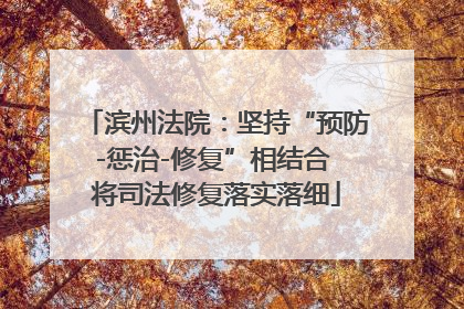 滨州法院：坚持“预防-惩治-修复”相结合 将司法修复落实落细