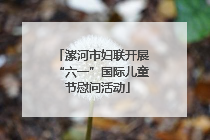漯河市妇联开展“六一”国际儿童节慰问活动