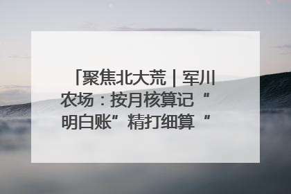聚焦北大荒｜军川农场：按月核算记“明白账”精打细算“过紧日子”