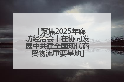 聚焦2025年廊坊经洽会丨在协同发展中共建全国现代商贸物流重要基地