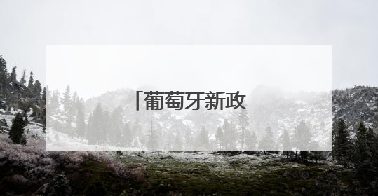 葡萄牙新政府宣誓就职