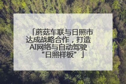 蘑菇车联与日照市达成战略合作，打造AI网络与自动驾驶“日照样板”
