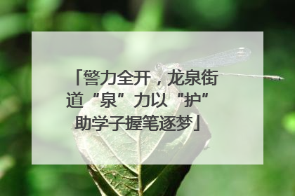 警力全开，龙泉街道“泉”力以“护”助学子握笔逐梦