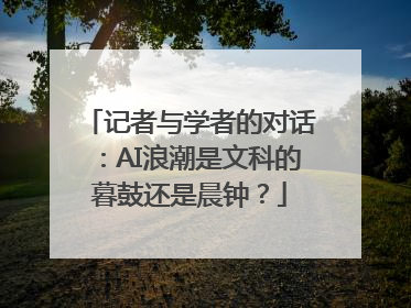 记者与学者的对话：AI浪潮是文科的暮鼓还是晨钟？